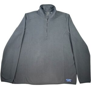 L.L. Bean Quarter Zip Fleece Pullover Size Large Women's